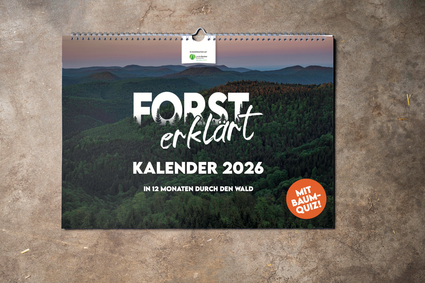 Vorbestellung: Forst erklärt Waldkalender 2026