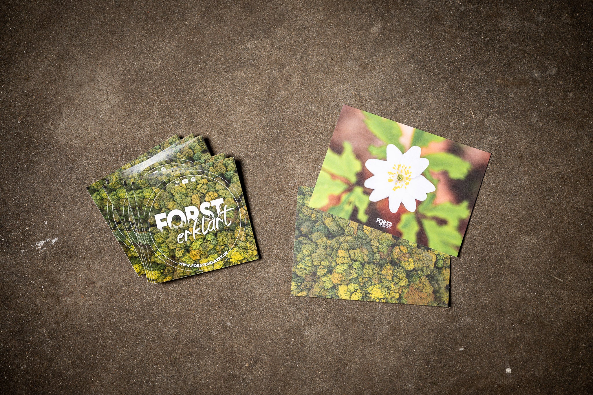 Sticker und Postkarten Set – Forst erklärt