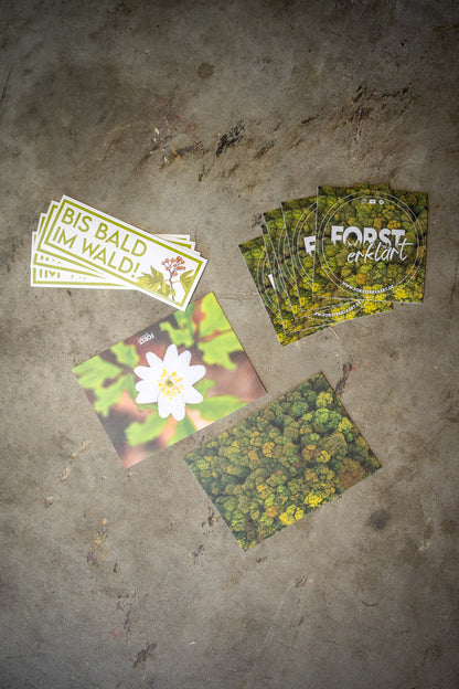Sticker und Postkarten Set