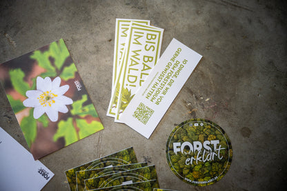 Sticker und Postkarten Set