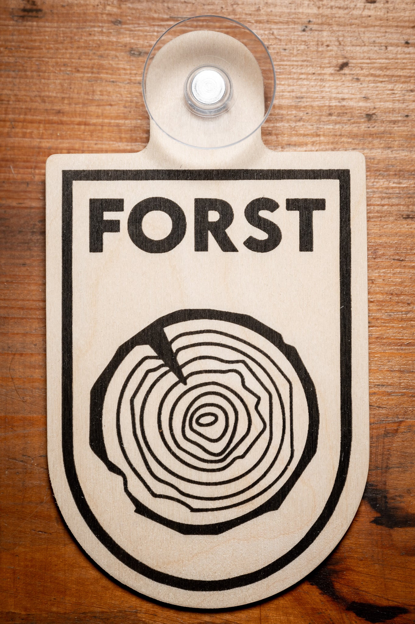 FORST & JAGDBETRIEB, Graviertes Schild für Forst - auch mit Sauger für  Auto,KFZ